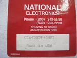 New National Electronics CE645M5P4GHMB Crt Tube. Fixed Price $350.00.