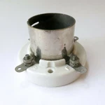E.f. Johnson Company, 4 Pin Tube Socket - Nickel Plated Brass Collar 211. Fixed Price $29.95.