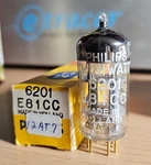 E81CC 6201 Philips Miniwatt Special Quality 12AT7 Vintage Tube Nos Nib (1961). Fixed Price $179.99.