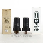 Matched Pair Rca Usa JAN-CRC-6SJ7Y Metal Brown Base, Rust Tubes 91 & 83%. Fixed Price $19.95.
