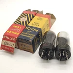 Philco Vintage Vacuum Tubes Model 25W4GT Lot Of Valves Tested Good Iob. Fixed Price $37.50.