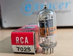 7025 Rca 17MM Long Black Plate Vintage Tube 12AX7A Nos Nib (1959) *etracer* #12D. Fixed Price $209.99.