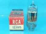 Rca 12AV6 Tube Nos Nib Grey Plate Valvola Hre Valve Single. Fixed Price $7.88.