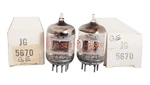 Matched Pair Nos Ge Jg 5670 Double Triode (2C51 396A) Amplifier Tubes. Fixed Price $30.00.