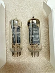 Rca 12BH7A Black Plate Matching Pair D Getter Test Nos. Fixed Price $125.00.