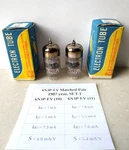 2X 6N3P-EV = 2C51 6385 ECC42 Double Triode Tube Soviet Matched Pair, New In Box. Fixed Price $19.99.