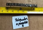 Original Telefunken Metal Nameplate Badge Operette 6 Vintage German Radio. Fixed Price $30.00.