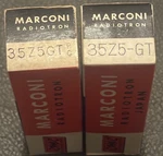 35Z5GT Marconi Nos Nib Strong Tight Matched Pair Vintage Rectifier Tubes. Fixed Price $22.88.