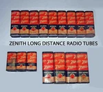 Sixteen (16) Zenith (nos) Long Distance Radio Tubes In Sealed Boxes Wow!. Fixed Price $195.00.