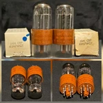 Raytheon 6SN7 Wgt VT-231 Tube Jan Crp Chrome Topped Tough Dogs Matched Set Nib. Fixed Price $448.65.
