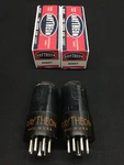 Great Pair Raytheon 6V6GT Black Glass Amplifier Vintage Vacuum Tubes D.9424. Fixed Price $54.95.