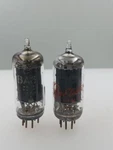 Pair 6BA6 Test Nos 3300GM & 3250GM Rugged Black Plates Serious Tubes T755. Fixed Price $12.00.