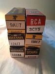 Sylvania Rca Electronic Vacuum Tube Lot Of 6 Nos. Fixed Price $13.58.
