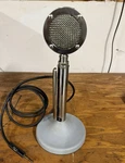Astatic D-104 Desk Microphone W/ Stand 3.5MM Plug Universal Compatibility. Fixed Price $105.00.