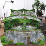 Cascade Waterfalls 3D Printing Duvet Quilt Doona Covers Pillow Case Bedding Sets. Fixed Price $93.63.