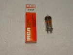 1 X 5687 Rca Tube *bronze Plates*nos*nib*. Fixed Price $40.00.