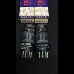 Nos Matched Pair Tung Sol 6SL7GT Flat Plate Getter Audio Vacuum Tubes K.9703. Fixed Price $89.95.