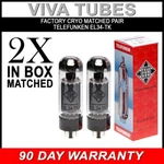 New Ip & Gm Matched Pair (2) Telefunken Reissue EL34 Vacuum Tubes Black Diamond. Fixed Price $171.91.