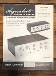 Dynaco PAS-2X PAS-3X / Preamplifier Owners User Manual *original*. Fixed Price $29.97.