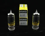New Qty 2 Sylvania 6197 Matched Pair Black Plates Getter Nos Usa Vacuum Tubes. Fixed Price $58.89.