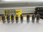 Vintage Lot Of 8 12CS6 Vacuum Tubes 5 Sylvania 3 Gm Delco. Fixed Price $125.00.