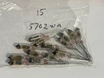 5702WA Raytheon Radio Tube Subminiature 15PC New Long Lead Never Installed. Fixed Price $40.00.