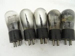 5 Rca Radiotron Ux 226 Globe Vacuum Tubes. Fixed Price $28.00.