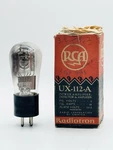 New Vintage Rca UX-112-A Vacuum Radio Tube Tested Engraved Base Vg+ Globe I5. Fixed Price $49.99.
