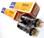 Matched Balance Pair Siemens D3A 7721 Gold Pin Low Noise Driver Tubes Valves Nos. Fixed Price $166.41.