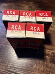 Five Rca 6H6 Radiotron Vacuum Electron Tube Nos. Fixed Price $20.00.