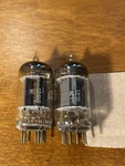 C10 Matched Pair Of Ge Long Grey Plate 5963 12AU7 Vacuum Tubes. Fixed Price $9.99.