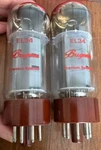 Bugera Matched Pair 6CA7 EL34 Disc Getter Fat Bottle Brown Base Nos Mullard Copy. Fixed Price $180.00.