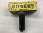 1X 6K7M Vacuum Tube Rogers. Fixed Price $8.76.