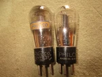 (2) Strong Philco Engraved Globe 237 (1) Is Meshplate Audio Tubes. Fixed Price $50.00.