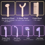 7PCS Glass Tube Wand Red/blue/purple Ray Facial Care For Beauty Machine Us. Fixed Price $40.99.