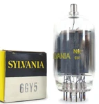 6GY5 Tube Sylvania Tested & Boxed Vintage Commercial Surplus. Fixed Price $8.65.