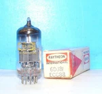 6DJ8 ECC88 Nos Raytheon Radio Amplifier Audio Vacuum Tube Valve Tested Germany. Fixed Price $39.99.