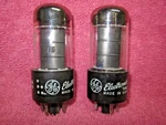 Nib Pair Ge 12V6GT Tubes Chrome Tops. Fixed Price $9.99.