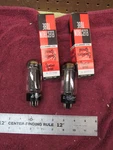 (2) Nos General Electric 5U4GB Rectifier Radio Audio Tubes Black Plates. Fixed Price $30.00.