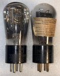 Pair Rca Cunningham CX-112A Engraved Base Globe Vacuum Tubes Ampltirex Strong. Fixed Price $45.00.