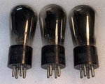 Matched Set Rca Radiotron UX-112A Engraved Base Globe Vacuum Tubes Amplitrex Nos. Fixed Price $80.00.