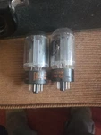 Rca 6L6GC Black Plate Pair Tested. Fixed Price $265.00.