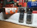 2X Matchednos 7868 Usa Powertubes/fisher Bogen Ampeg /like 7591A W/adapter. Fixed Price $395.00.