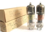 Matched Raytheon 6X4-W(EZ90) Rectifier TUBES-TV7D Tests 59/58,61/62 MIN:40/40. Fixed Price $31.50.