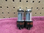 (2) Ge Red Label 5AR4 GZ34 Vacuum Tube Same Date Code Copper. Fixed Price $160.00.