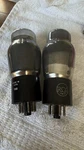 Matched Pair Rca 6AD7G Smoked Glass St. Globe Audio Tubes Meatball Logo. Fixed Price $60.00.