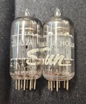 Pair Amperex Sun 12AU7A Vacuum Tubes Date & Amplitrex Matched Very Strong. Fixed Price $99.95.