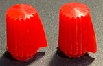 Original Clock Radio Knobs Red Plastic 1/2" Philco Ge Rca Emerson Zenith. Fixed Price $16.00.