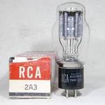 Rca 2A3 Black Plate Bottom Double Square Getter Strong 1958 Usa. Fixed Price $125.00.