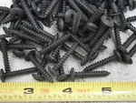 Tapping Screw #8 X 1" Phillips Truss Head Type Stainless Black Lot Of 50 #5902. Fixed Price $12.95.